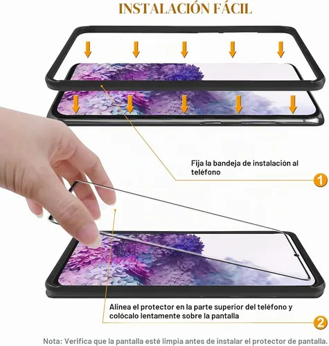 Vista 2 de Supershieldz Protector de pantalla de vidrio templado diseñado para Samsung Galaxy S20 5G / Galaxy S20 5G UW con (bandeja de fácil instalación)