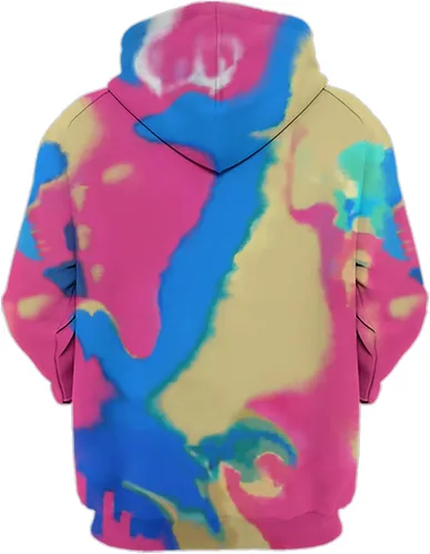 Vista 3 de DABAUR I am Kenough - Sudadera con capucha unisex con texto en inglés "I am Kenough Tie Dye