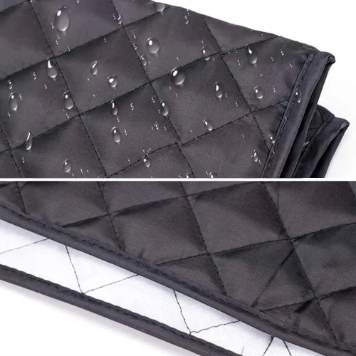Vista 3 de Cubierta antipolvo para licuadora con bolsillo grande y asa superior, impermeable, de poliéster, a prueba de polvo, resistente a las manchas