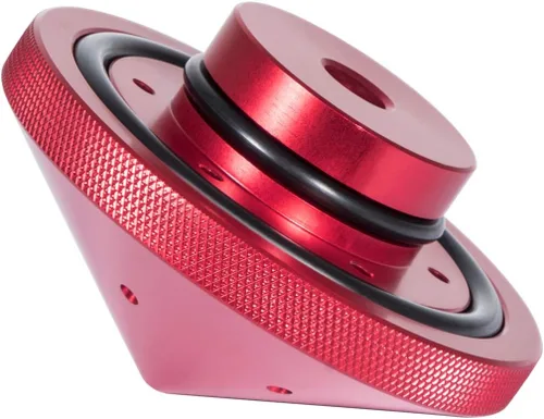 Vista 9 de Eliminador de motor de arrastre para tuerca de aluminio ajuste personalizado para modelos MinnKota de 80, 101 y 112 libras (GFEL-MK-BK-DP) - Rojo