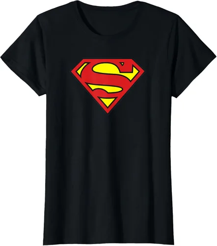 Vista 17 de Superman Camiseta con logotipo clásico Negro