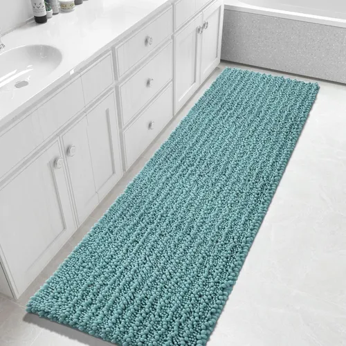 Vista 70 de Yimobra Alfombras de Baño Antideslizantes Lavables - Alfombra de Baño de Chenilla Ultra Suave Absorbente, Alfombra Peluda de Secado Rápido para Negro