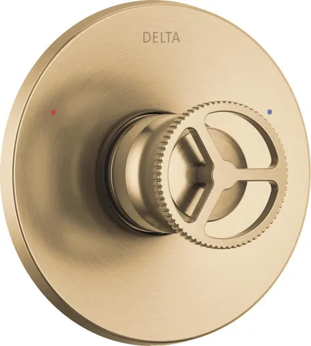 Vista 11 de Delta Faucet Trinsic Kit de moldura de válvula de ducha para sistemas de ducha dorados y grifos de ducha dorados, reemplazo de mango de ducha Delta