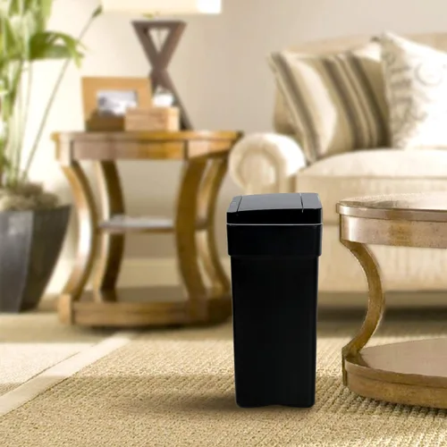 Vista 6 de HCY Basurero de cocina con sensor de movimiento, cubo de basura de alta capacidad sin tacto, cubo de basura automático para oficina, cocina, sala
