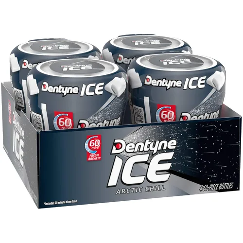 Vista 10 de Dentyne Ice Sugar Free Gum (Arctic Chill 60 Piece Pack of 4)
