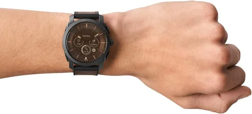 Vista 6 de Fossil Machine Gen 6 Reloj inteligente híbrido con Alexa integrado frecuencia cardíaca seguimiento de actividad oxígeno en sangre y notificaciones