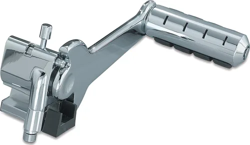 Vista 6 de Kuryakyn 7926 Estriberas de motocicleta: Estriberas ajustables para pasajero para motocicletas Harley-Davidson de 1993-2006 con montaje fijo Cromado
