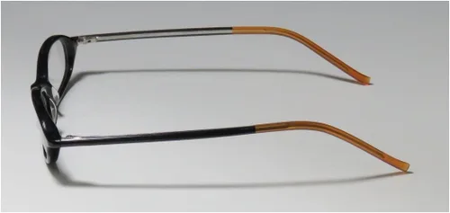 Vista 4 de Vera Wang V134 - Gafas ovaladas de aro completo para mujer (47-17-136, negrocaramelo)