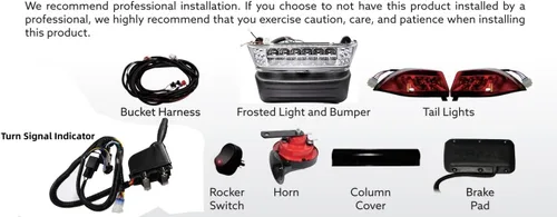 Vista 3 de BestAcces Club Car Precedent Deluxe Kit de luz LED de señal de giro 2004