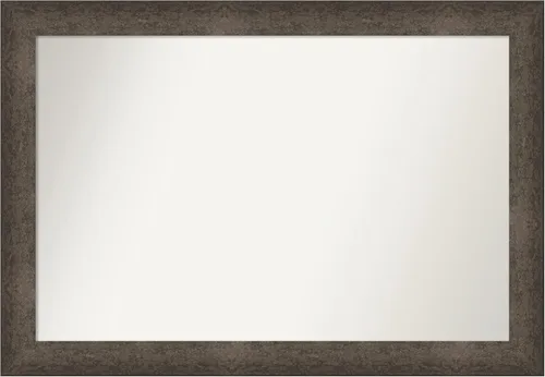 Vista 260 de Amanti Art Espejo de pared personalizado no biselado (25 x 25 pulgadas), marco de bronce acentuado, varios tamaños personalizados, espejo de baño
