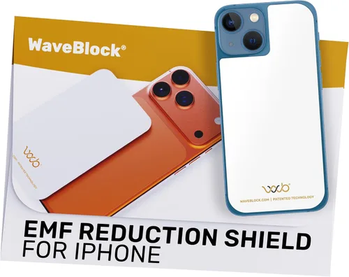 Vista 10 de WAVEBLOCK Bloqueador de EMF para Celular - Hecho para iPhone 11 - La única pegatina 5G-Shield patentada, respaldada científicamente y probada