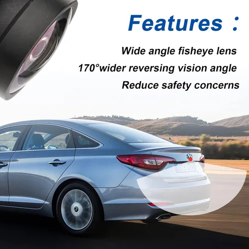 Vista 3 de Cámara de retrovisión trasera compatible con Hyundai Sonata 2015 2016 2017 Parking Park Assist Camera Reemplaza # 95760-E6201