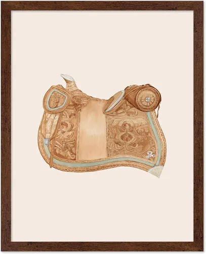 Vista 9 de Poster Master Póster vintage de cuero para silla de montar, estampado retro de vaquero, arte de silla de montar, diseño occidental, impresión