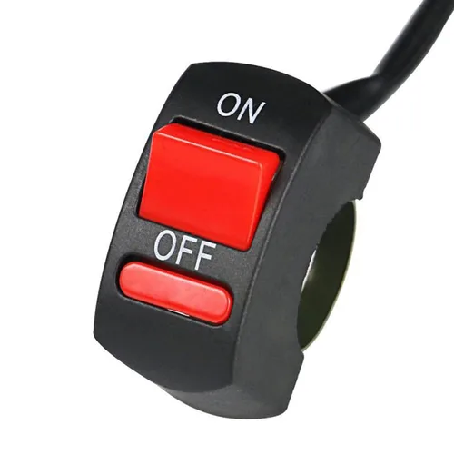 Vista 3 de ANKIA - Interruptor de palanca para manillar de motocicleta, interruptor de botón para motocicleta, ATV, motocicleta, motocicleta, bocina, señal
