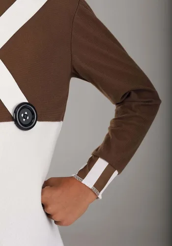Vista 4 de Willy Wonka - Disfraz de Oompa Loompa para niños, uniforme de trabajador de fábrica de chocolate, traje para Halloween