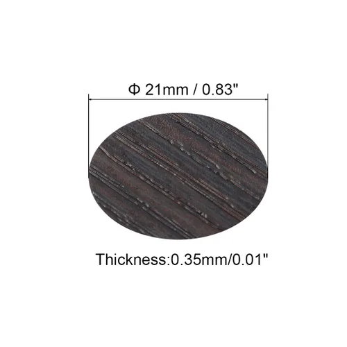 Vista 4 de uxcell Calcomanías autoadhesivas de plástico texturizado para agujeros de tornillo, calcomanías autoadhesivas para muebles de madera, gabinetes