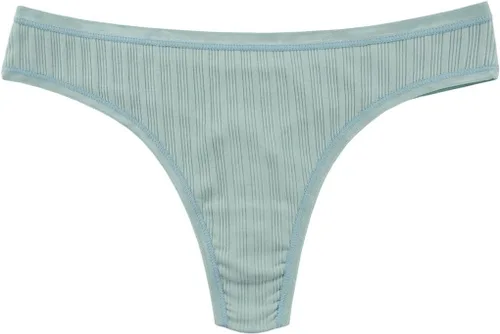 Vista 5 de KNITLORD Paquete de 6 tangas de algodón transpirable para mujer, bikini hipster