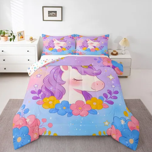Vista 35 de Feelyou Lindo juego de ropa de cama de ajolote para niños y niñas tamaño twin, juego de edredón de salamandra para niños, mujeres y hombres, edredón
