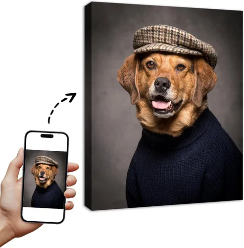Vista 8 de YYYYHPP Impresiones en lienzo con tus fotos, arte de pared personalizado de foto a lienzo, impresión en lienzo para boda, familia, bebé, mascotas
