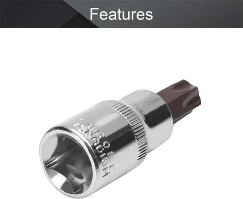Vista 158 de Utoolmart 1/2" Drive x 0.551 in largo Hex Bit Socket, métrico, S2 y Cr-V acero 1pcs