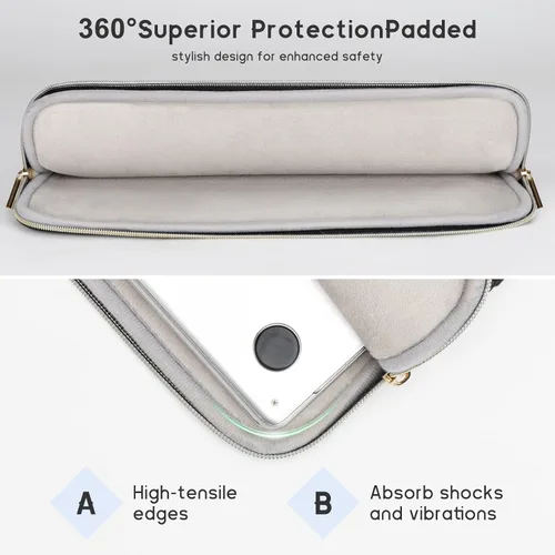 Vista 4 de Funda para portátil 13 pulgadas-Funda protectora para MacBook Pro de 14 Negro