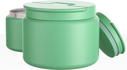 Vista 12 de Termo de sopa de 14.5 onzas para comida caliente para niños, tarro de comida aislado al vacío, termo de sopa sin torsiones para comida caliente