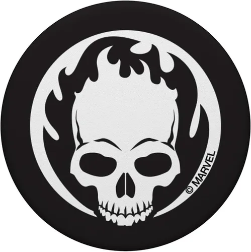 Vista 3 de Marvel Ghost Rider Flaming Skull PopSockets - Agarre y soporte para teléfonos y tabletas, Negro