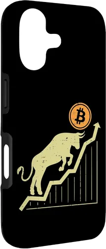 Vista 3 de Bitcoin Bull Graph Bullish BTC Crypto Cryptocurrency Trader Case for iPhone 17