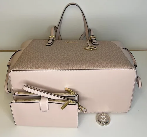 Vista 5 de MICHAEL Michel Kors Gilly - Bolso grande de viaje con cordón con doble cremallera y gancho de Michael Kors