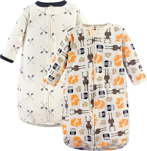 Vista 25 de Hudson Baby Saco de dormir unisex de algodón con manga larga para bebé, saco, manta