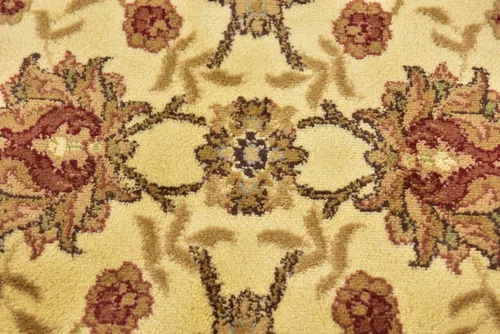 Vista 6 de Unique Loom - Colección Voyage - Alfombra redonda tradicional oriental, marrón, Polipropileno, Crema/ marrón