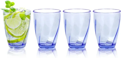 Vista 16 de Topsky Vasos de plástico reutilizables, a prueba de roturas, vasos de plástico irrompibles, vasos de vino acrílicos para bebidas en el hogar, picnic