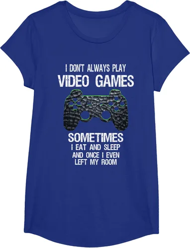 Vista 31 de Funny Gamer Video Games - Camiseta para niños y adolescentes, ajuste clásico, color negro, mezcla de algodón, Negro