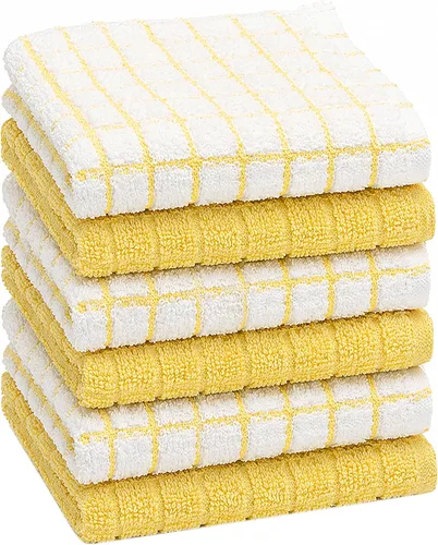 Vista 36 de Bumble - Toallas de cocina y paños de cocina (8 unidades) Toallas de cocina 100% algodón 12 x 12 pulgadas 405 GSM Trapos suaves, altamente