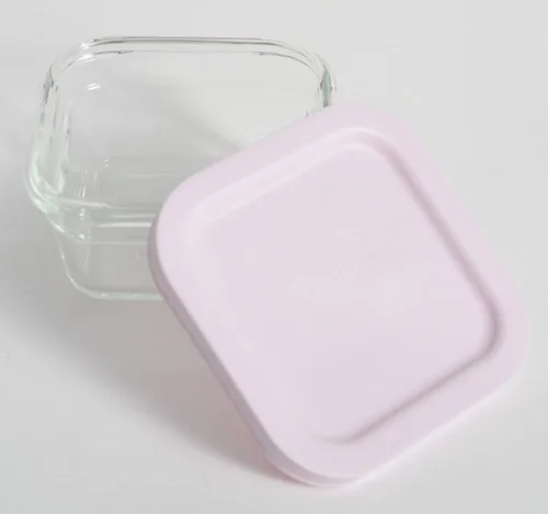 Vista 3 de Cerradura de cristal avanzada para puerta, contenedor de vidrio resistente al calor fácil de abrir, rectangular, juego de 4, grande y pequeño, 2