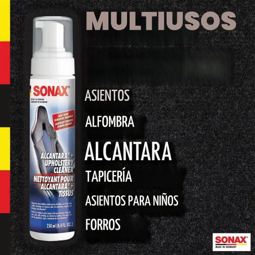 Vista 3 de SONAX Alcántara y paquete de limpiador de tapicería, kit de limpieza