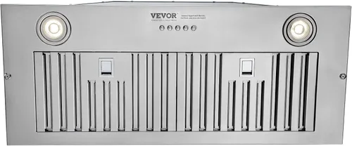 Vista 11 de VEVOR Campana de Ventilación Integrada, 800CFM 3-Velocidades, Campana de Cocina de Acero Inoxidable de 36 Pulgadas con Control de Botón de Impulso