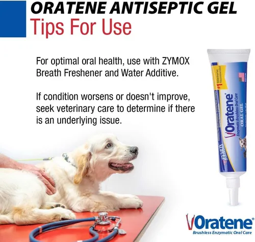 Vista 6 de Pet King Brands ZYMOX Oratene Gel Bucal Sin Cepillo para Perros y Gatos, 1oz