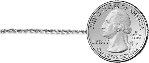 Vista 3 de Savlano Collar de plata de ley 925 de 0.039 in con cuerda italiana maciza de corte de diamante, con caja de regalo para hombres y mujeres, fabricado