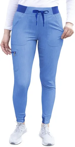 Vista 22 de Adar Pro Scrubs para mujeres - Pantalones de uniforme médico tipo jogger de yoga supremos Manzana