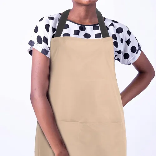 Vista 7 de PRETYZOOM Waterproof Kitchen Apron Pvc Laundry Bib Apron with Pockets Rose Oil-resistant for Men and Women Cooking Baking Restaurant Use