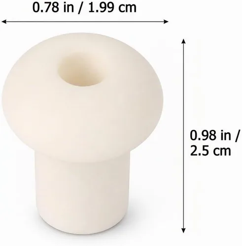 Vista 2 de 20 soportes para mecha de lámpara de aceite: soporte de mecha de linterna de cerámica, accesorios de reemplazo de lámpara de alcohol