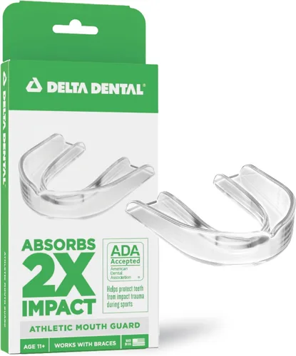 Vista 7 de Protector bucal deportivo Delta Dental - Aceptado por la ADA - 2 veces la absorción de impacto - Funciona con brackets - Aqua 2X impact absorption