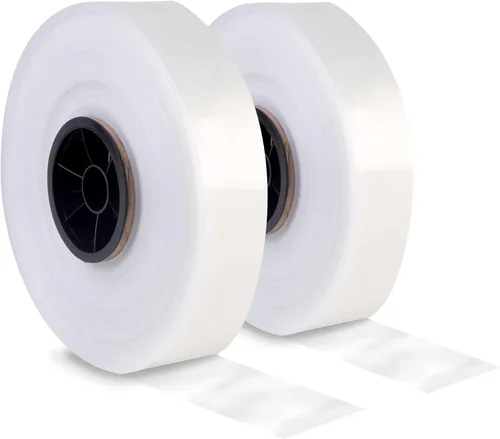 Vista 9 de 8NET - Rollo de plástico transparente de 4 mil, 2 pulgadas x 1075 pies, resina de LDPE segura para alimentos, ideal para embalaje, almacenamiento e
