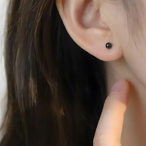 Vista 3 de JFORYOU Bolas de repuesto 14G para joyería de piercing, 18 unidades, bolas de acero quirúrgico roscadas externamente, barra industrial, lengua