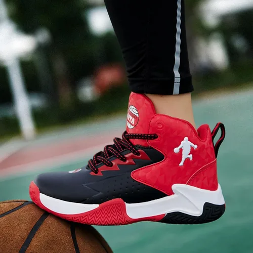 Vista 7 de Nuevos zapatos de baloncesto deportivos antideslizantes para niños