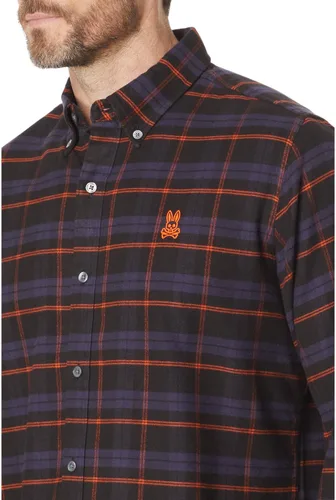 Vista 3 de Psycho Bunny Camisa de manga larga cepillada Forreston