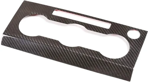 Vista 6 de YIWANG - Cubierta para panel de ventilación de coche de fibra de carbono 100% auténtica, para Land Rover Discovery 5 LR5 L462 2017-2020, accesorios