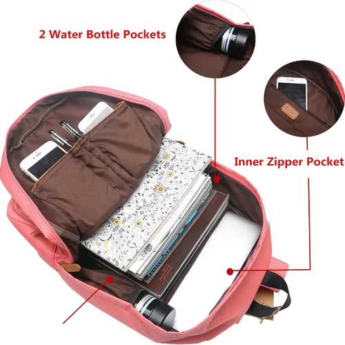 Vista 5 de Gysan - Mochila escolar ligera e impermeable para hombre y mujer