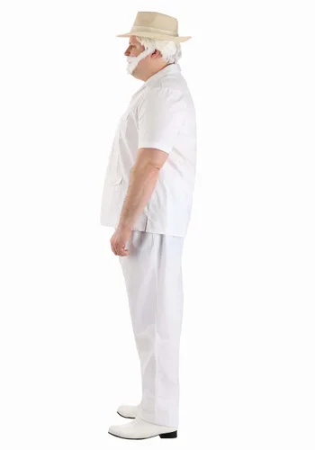 Vista 3 de Disfraz Plus Size de John Hammond de Jurassic Park para Hombre Multicolor
